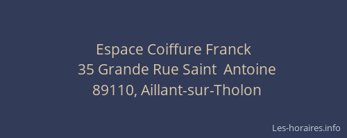 Espace Coiffure Franck