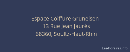 Espace Coiffure Gruneisen