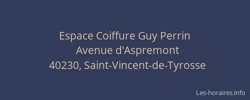 Espace Coiffure Guy Perrin