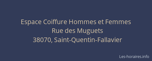 Espace Coiffure Hommes et Femmes