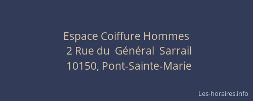 Espace Coiffure Hommes