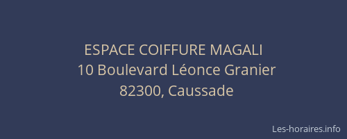 ESPACE COIFFURE MAGALI