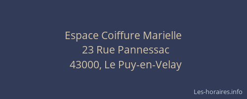 Espace Coiffure Marielle