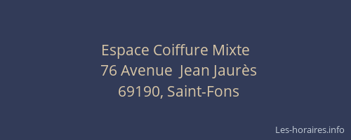 Espace Coiffure Mixte