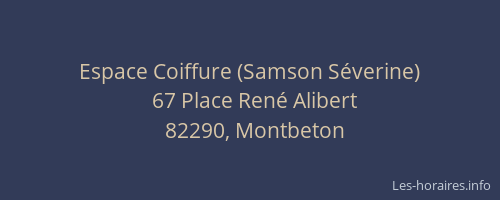 Espace Coiffure (Samson S&eacute;verine)
