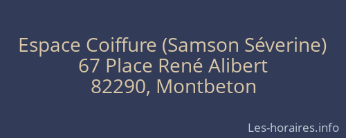 Espace Coiffure (Samson Séverine)