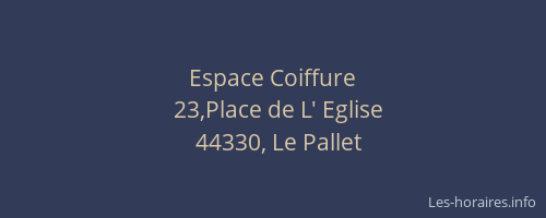 Espace Coiffure