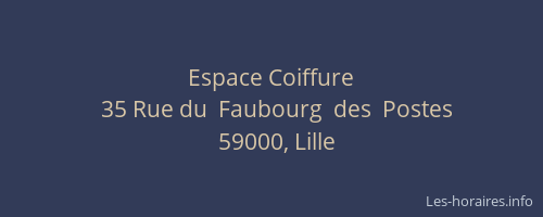 Espace Coiffure