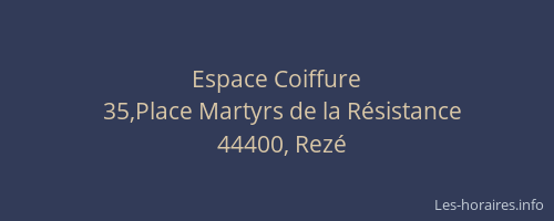 Espace Coiffure