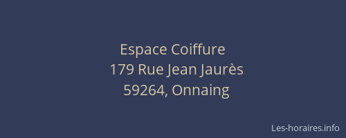 Espace Coiffure