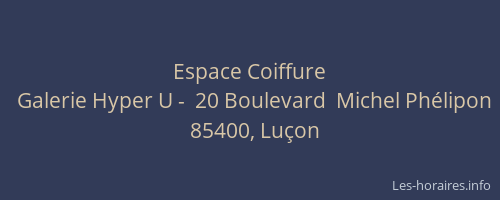 Espace Coiffure