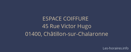 ESPACE COIFFURE