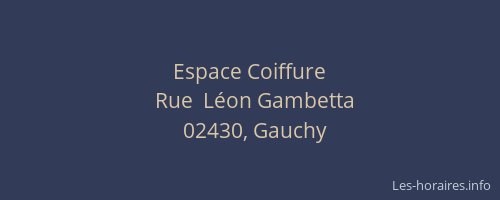 Espace Coiffure