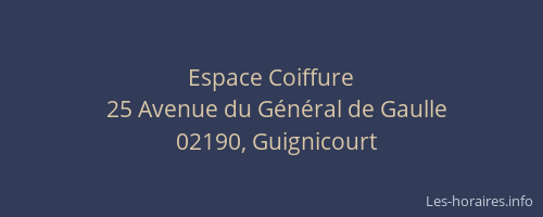 Espace Coiffure