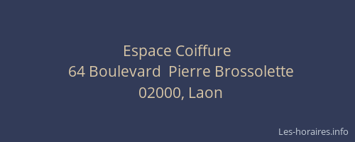 Espace Coiffure