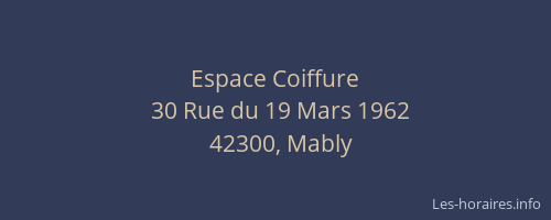 Espace Coiffure