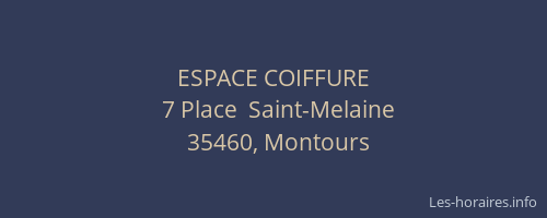 ESPACE COIFFURE