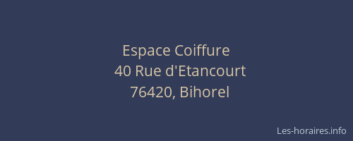 Espace Coiffure