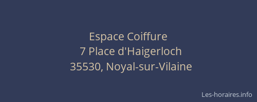 Espace Coiffure