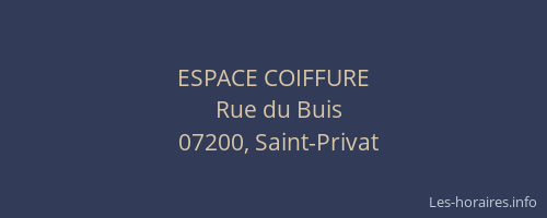 ESPACE COIFFURE