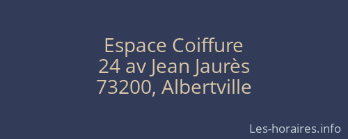 Espace Coiffure