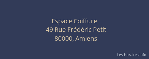 Espace Coiffure