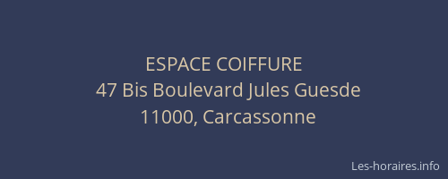 ESPACE COIFFURE