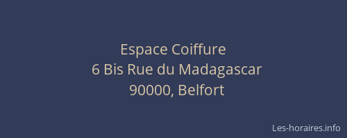 Espace Coiffure