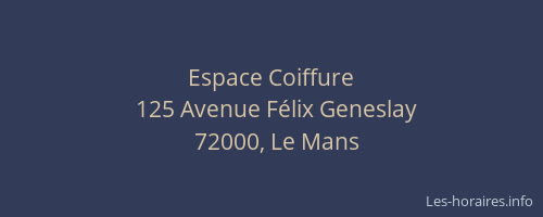 Espace Coiffure