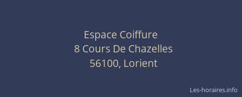 Espace Coiffure