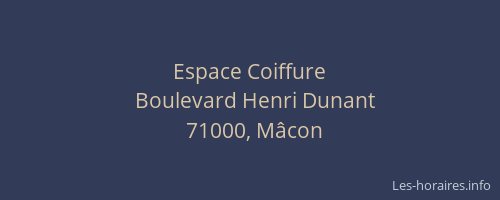 Espace Coiffure