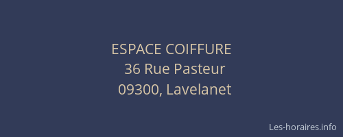 ESPACE COIFFURE