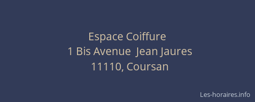 Espace Coiffure