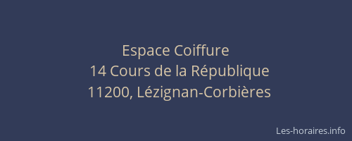 Espace Coiffure