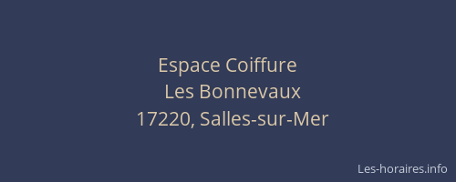 Espace Coiffure