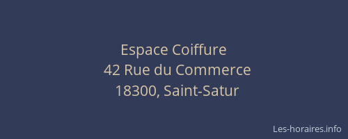 Espace Coiffure