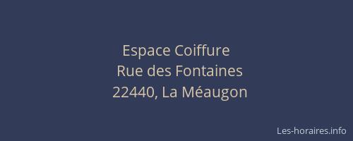 Espace Coiffure