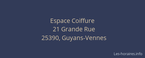 Espace Coiffure