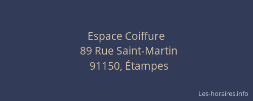 Espace Coiffure