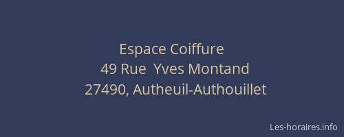 Espace Coiffure