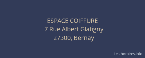 ESPACE COIFFURE