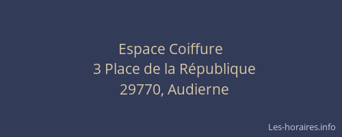 Espace Coiffure