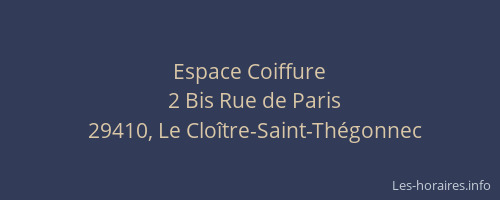 Espace Coiffure