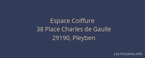 Espace Coiffure