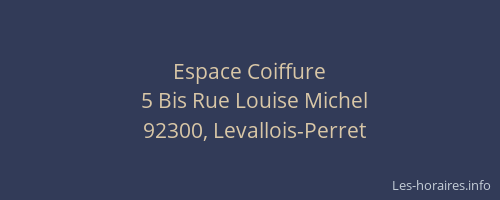 Espace Coiffure