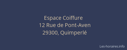 Espace Coiffure