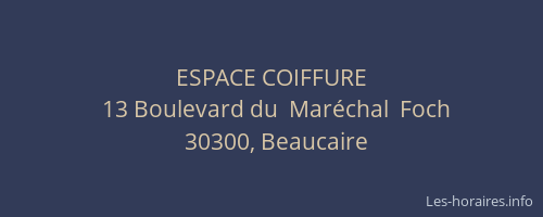 ESPACE COIFFURE