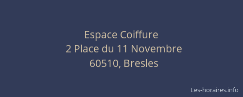 Espace Coiffure