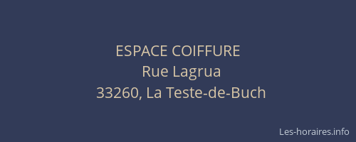 ESPACE COIFFURE