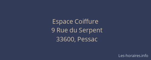 Espace Coiffure